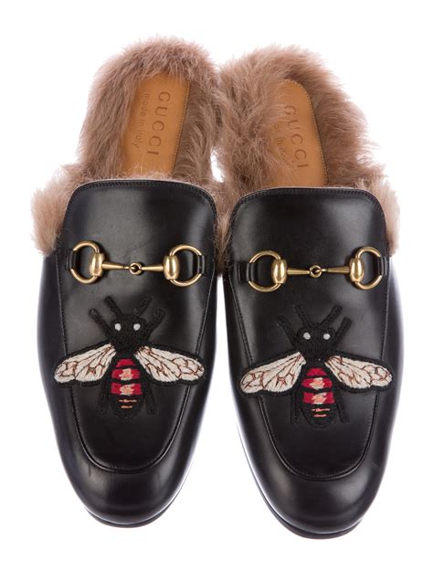 fur shoes gucci